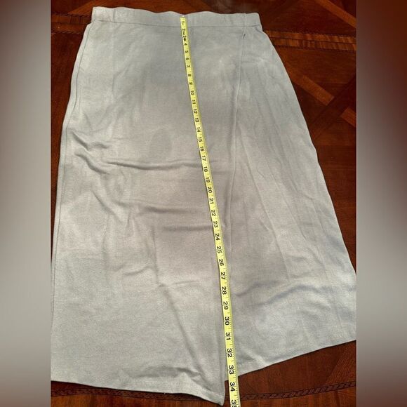 Vince overlap cotton/ tencel midi skirt size L, NWT - Picture 13 of 14